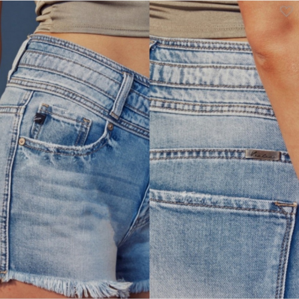 KanCan High Rise Denim Shorts - Picture 5 of 6